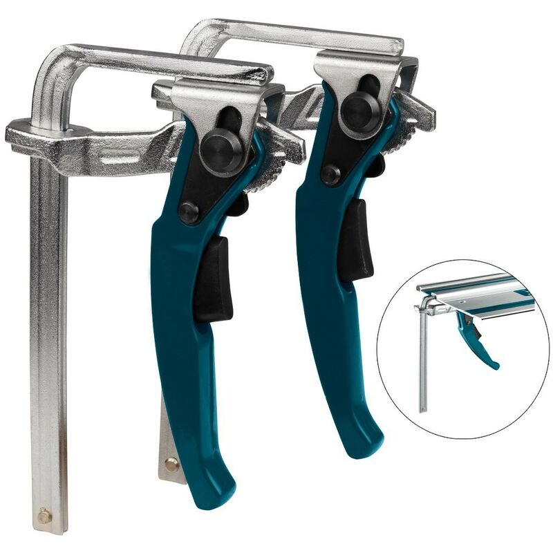 Buyaparcel - Quick Release Lever Clamps For Makita Festool Milwaukee Plunge Saw Guide Rails