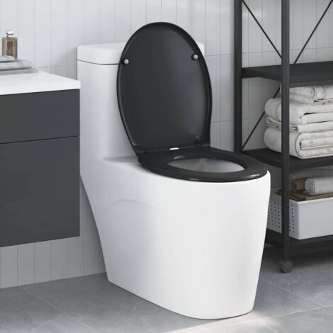 Quick Release Toilet suitable for Seat Black vidaXL