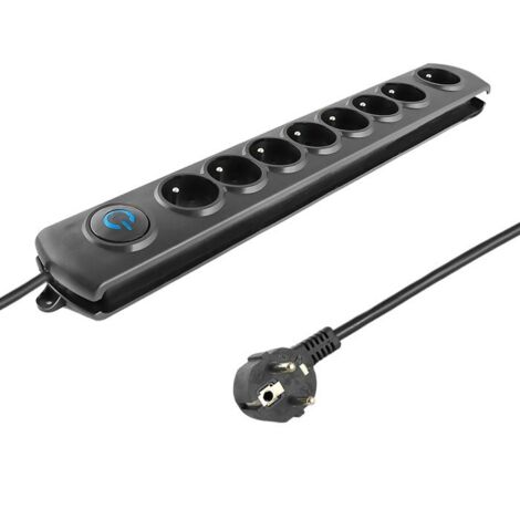 Quick Switch Überspannungsschutzleiste 8 Steckdosen 3m