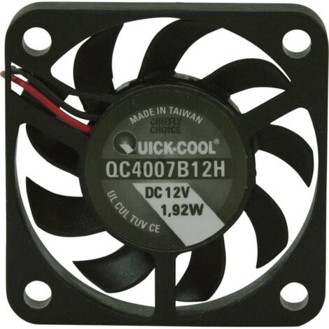QuickCool QC4007B12H Ventola assiale 12 V/DC 10.82 m³/h (L x L x A) 40 x 40 x 7 mm