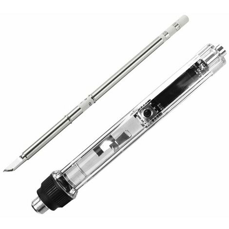 QUICKO 150 ~ 450 �� 72W Mini fer �� souder ��lectrique portable �� temp��rature r��glable avec couvercle transparent �� affichage num��rique OLED