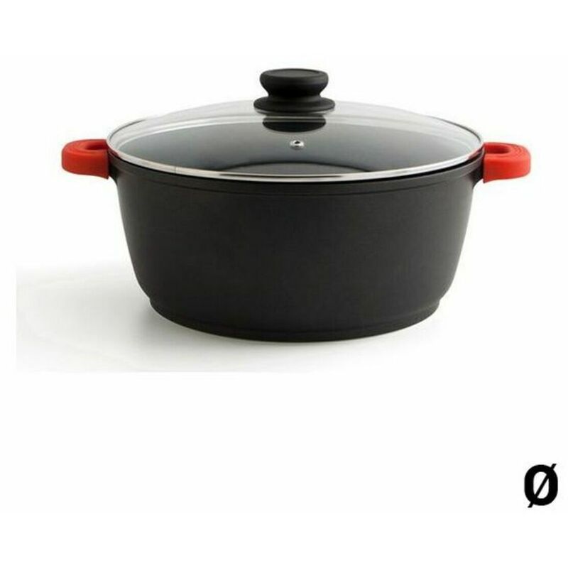 

Cacerola con Tapa de Cristal Intense Aluminio 20 cm - Quid