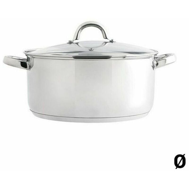 

Quid Cacerola con Tapa de Cristal Ottawa Acero Inoxidable 30 cm - quid
