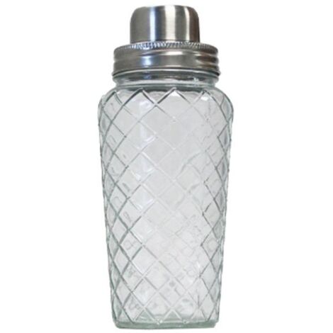 QUID coctelera relieve habitat 0,5 l , Coctelera relieve Habitat 0,5 litrosFabricada en vidrio de alta calidadTapón de acero inoxidableFácil limpiezaApto para lavav