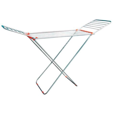 QUID tendedero alas metal/aluminio zeus 18mts , Tendedero alas 18 metros metal y aluminio Zeus. -Marca: Quid. -Tendedero plegable de aluminio y hierro pintado en color gris. -Con 1