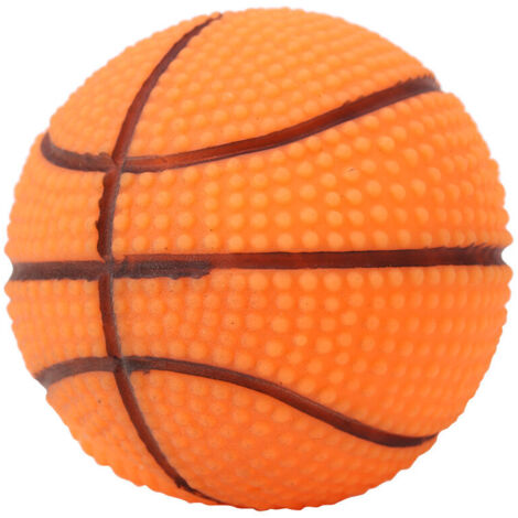 Quietschball zum Kauen für Haustiere, 1 Stück, Quietschspielzeug für Hunde und Welpen (Basketball)