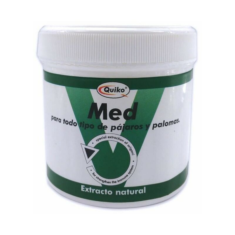 

antibacteriano natural MED polvo, para todo tipo de aves 750 gr - Quiko