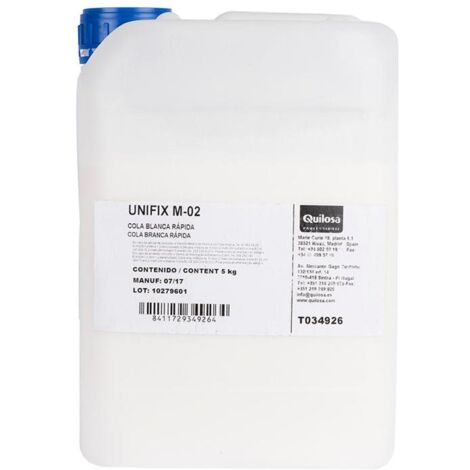 QUILOSA cola blanca rapida unifix m-02 26kg. montaje de muebles.