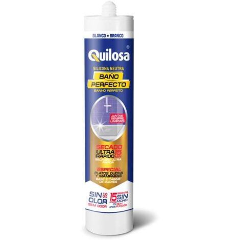 QUILOSA SILICONA NEUTRA BAÑO PERFECTO ANTRACITA TUBO 300 ML.