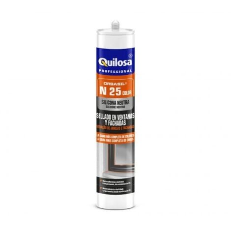 QUILOSA SILICONA NEUTRA N25 VERDE 6009 (TUBO 300 ML.