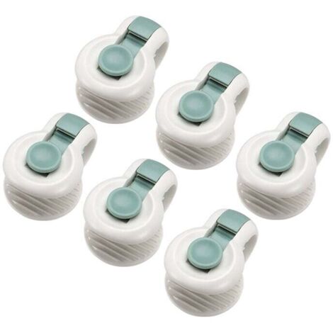 Quilt-Greifer/Clips, Bettbezug-Clips, Quilt-Clips, Anti-Bewegungs-Quilt-Greifer, rutschfester Bettdecken-Fixierer, halten Ecken von Quilts/Decken an Ort und Stelle, grün, Dicke 30 mm, 6 Stück, T