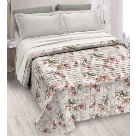 Quilt Trapuntino Piumino Estivo Digitale 100gr/mq Microfibra Fiori D2