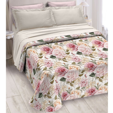 Quilt Trapuntino Piumino Estivo Digitale 100gr/mq Microfibra Flower D1