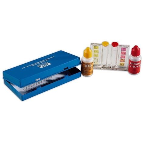 QP quimicamp kit test analizador cloro (oto)+ph (liquido) 209080