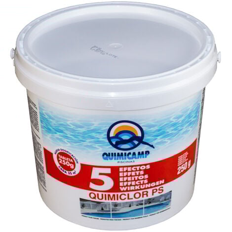 QP Quimiclor PS 5 Efectos, tabletas 250 grs. 5 Kg. QUIMICAMP
