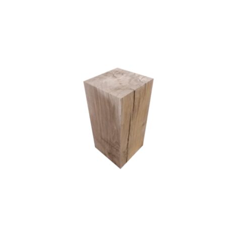 Quincadeco – Cube en chêne massif 24x24x45 cm – Fabrication française – Élégance et robustesse pour aménagement intérieur