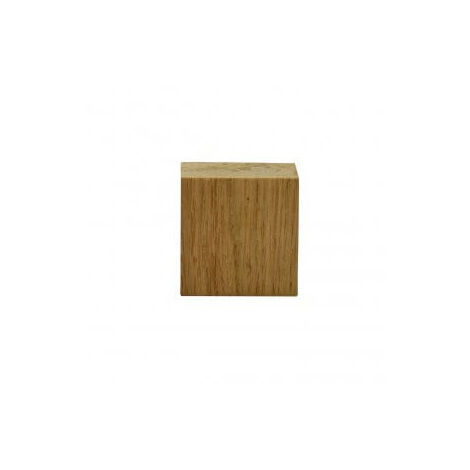 Quincadeco – Cube en chêne massif 5 x 5 x 5 cm – Séchage 1 an – Normes PEFC – Accessoire décoratif pour projets créatifs