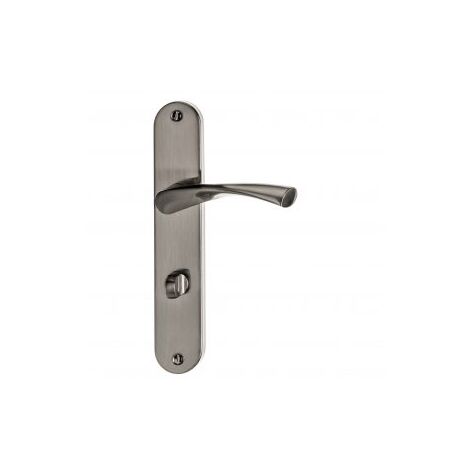 Lot de 6 Poignées Porte Chambre sans Clé Aluminium Plein