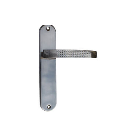 Quincadeco – Poignées de porte intérieure Elona – Design moderne sans trou – Épaisseur de porte 38 à 46 mm – Fixation 195 mm – Section carré 7 mm