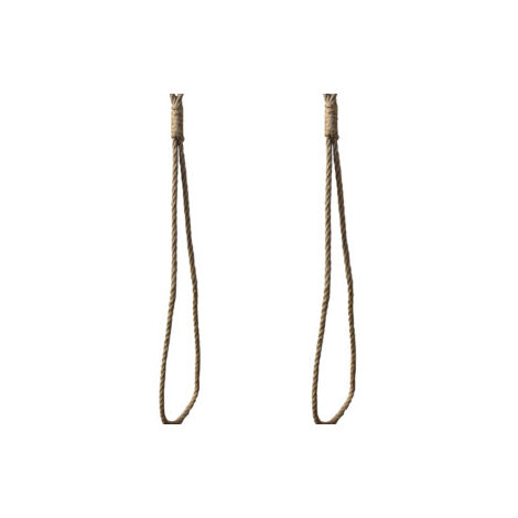 Quincadeco – Support étagère en corde naturelle – Longueur 43 cm – Largeur 9 à 25 cm – Pour tablettes en chêne et peuplier – Installation rapide