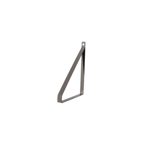 Quincadeco – Support étagère murale en acier époxy gris – Dimensions H 28 cm, L 19,5 cm – Fixation sécurisée pour tablettes jusqu'à 19 cm