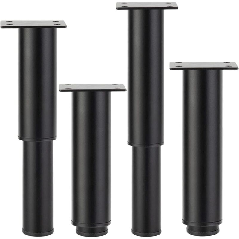 Rapanda - Quincaillerie de meuble, pieds de meuble, pieds de table, pieds de cuisine, pieds d'armoire en métal, pieds en métal, pour canapé,