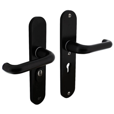 Quincaillerie de porte dérobée Aurano Protection anti-traction du noyau PC 55mm aluminium noir - 0023.379729