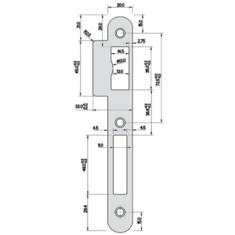 Quincaillerie marc 725r acier inoxydable 10 cm facile installation