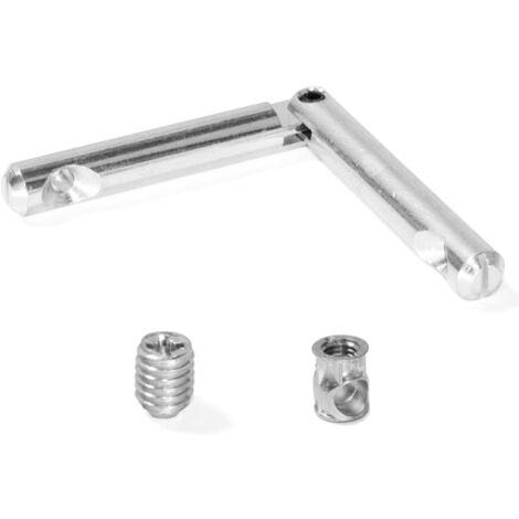 Quincaillerie pour Assemblage de Meubles – Barillet 14 mm, Vis de Fixation M8, Tendeur Double et Douille