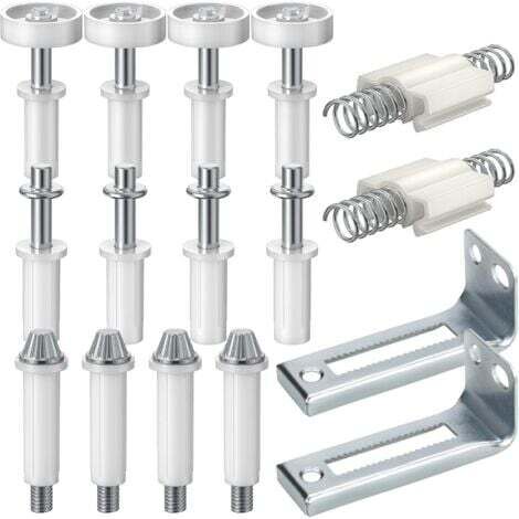 Quincaillerie pour portes pliantes, kit d'outils de réparation de 16 pièces pour portes de placard pliantes