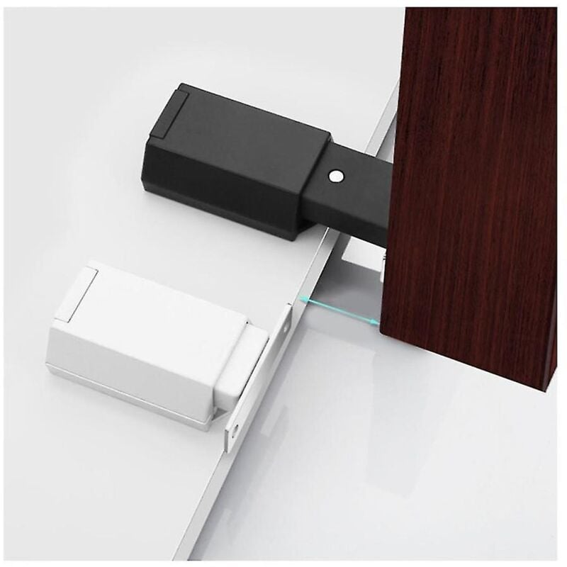 Quincaillerie robuste pour armoire à pousser pour ouvrir, 4 pièces, loquet magnétique et serrure pour loquets tactiles de porte rv c