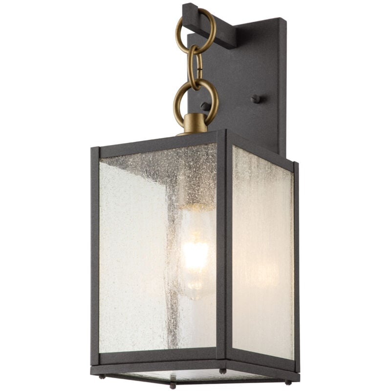 Kichler Lahden Lanterne Murale Extérieure Zinc Vieilli, IP44 - Elstead