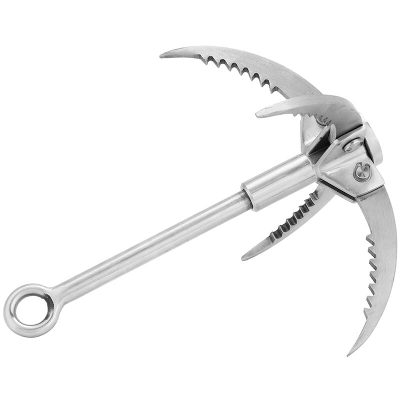 Jeffergarden - quipement d'outil de survie de griffe d'escalade de grappin se pliant d'acier inoxydable