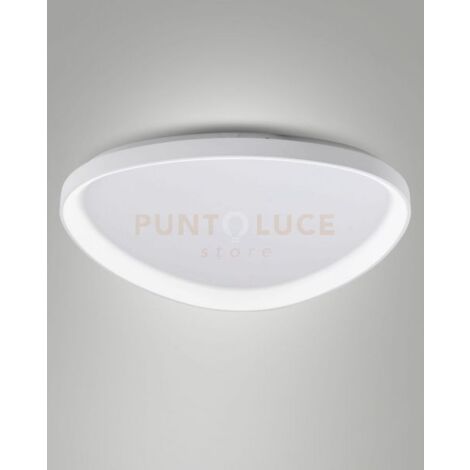 QUIRK PLAFONIERA LED BIANCA D.80CM A LED CCT 2700K - 3200K - 4000K- 75W - 8900 lm DIMMERABILE