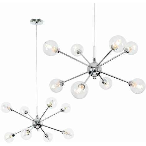 Quirky Lounge Living Room Lighting 8 Way Ceiling Light - No Bulb