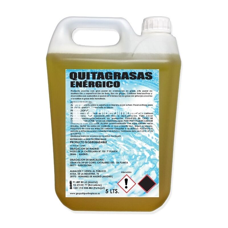 

Quitagrasas enérgico 5L