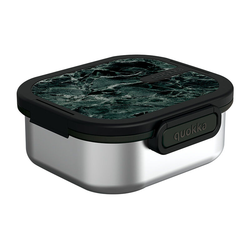 Quokka Kai - Récipient alimentaire / boîte à lunch en acier inoxydable (Marbre Noir)