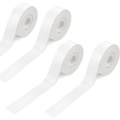 Qutie 4er-Pack Etikettenbandrollen für Etikettendrucker 15 mm x 4 m für Qutie P15, P12, Q2, HP1, HP4, D32, D35 Thermodrucker für Zuhause, Schule und Büro