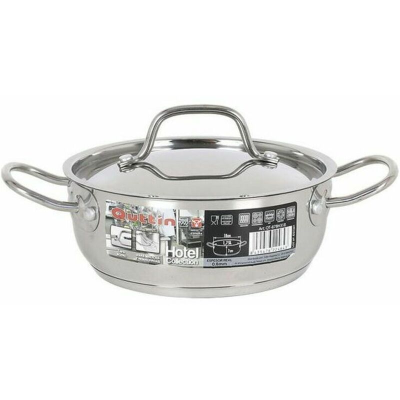 

Cacerola Con Tapa Acero Inoxidable - Quttin