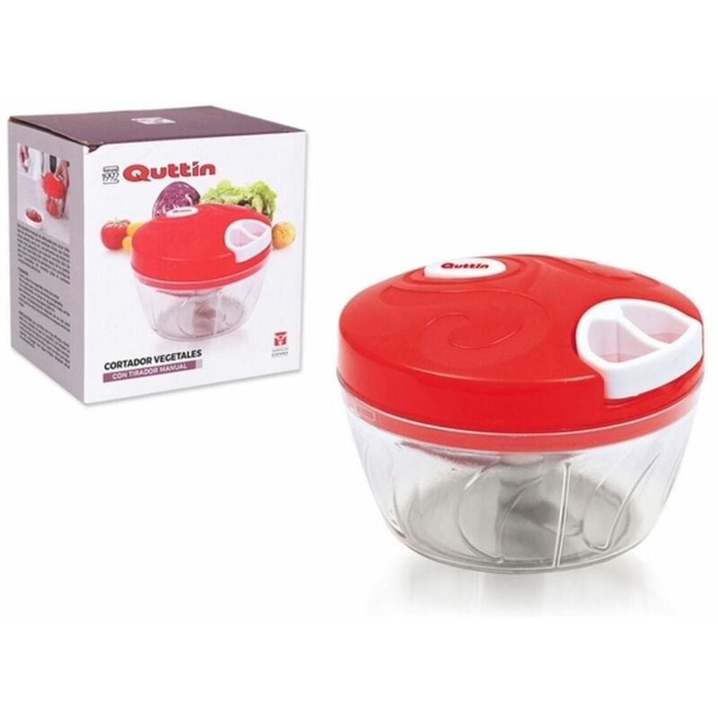 

Cortador de Verduras Manual Rojo Blanco (8,5 x 12 x 8,5 cm) - Quttin