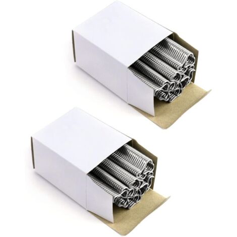 QWORK 1200 Pièces agrafes de grillage galvanisées, pour cages pour animaux de compagnie, clôtures