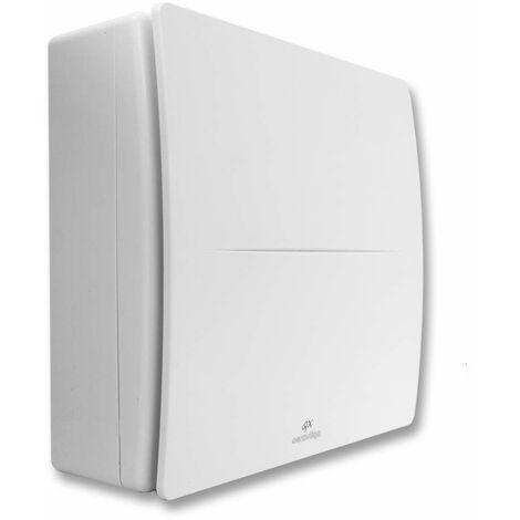 QX80HT di Aerauliqa - Aspiratore centrifugo diam.73,5mm - 28/17W - 104/62m3/h - cod. PQX00013 - 2 velocità, con controllo di umidità e timer