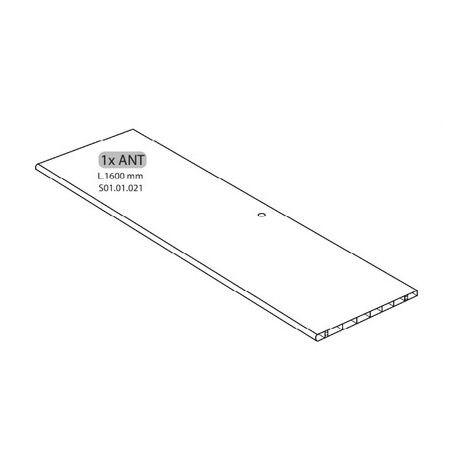 R 1ANT S01.01.021 X ARMADIO SPORCO PULITO RESINA 1 ANTA 175X59X39 KIT- 1,0 pz