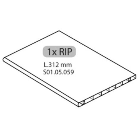 R 1XRIP L.312 mm X ARMADIO SPOGLIATOIO RESINA A 1 POSTO IN KIT C/SERRAT- 1,0 pz