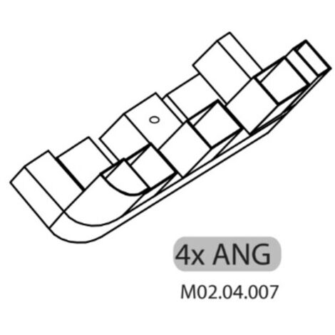 R 4XANG. M02.04.007 ARMADIO SPORCO PULITO RESINA 1 ANTA- 1,0 pz
