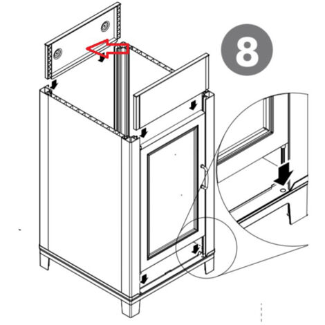 R ALZATA POSTERIORE X KIT LAVATOIO RESINACM.45X50- 1,0 pz