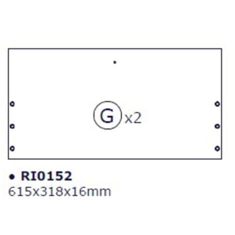 R ANTA G X KIT SCARPIERA 5 RIBALTE 65X15X164 BIANCO 1307