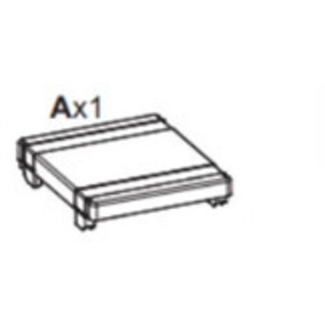 R BASE AX1 X PATTUMIERA 1 ANTA CM.34X39X88H ECOLINE1 TERRY- 1,0 pz