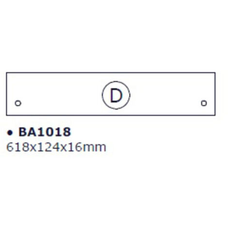 R BASE D X KIT SCARPIERA 5 RIBALTE 65X15X164 BIANCO 1307- 1,0 pz