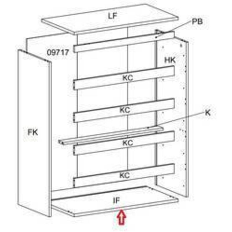 R Base If X Kit Cassettiera 5c Nova 77x40x107 Bianca